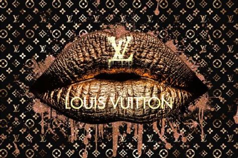 schilderij louis vuitton lippen|lippen goud Louis Vuitton .